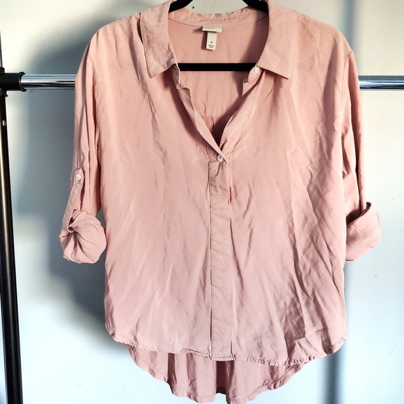 a new day Tops - 3/$20 A New Day Roll Tab Blouse Medium